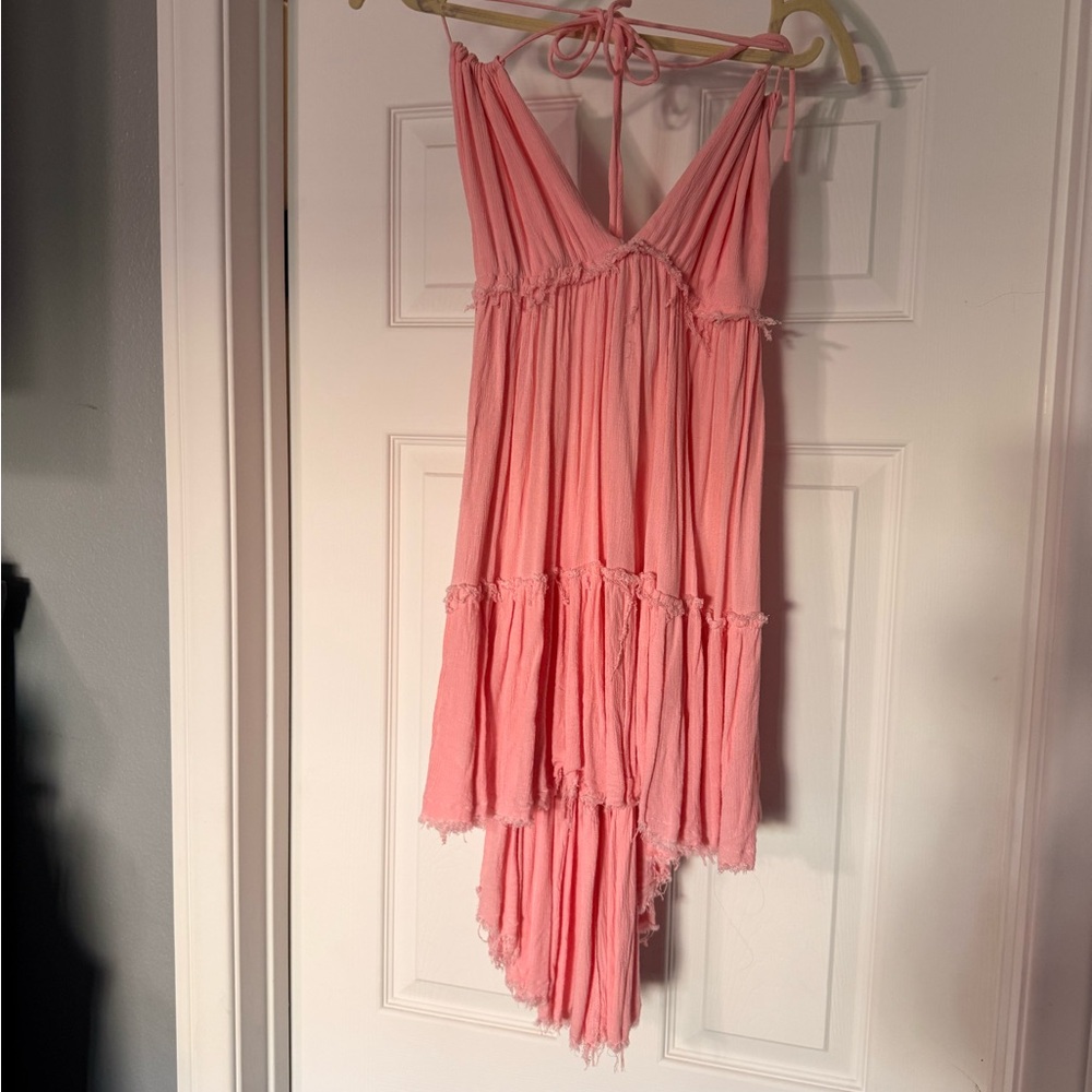 Pink Lily Blush Textured Dress